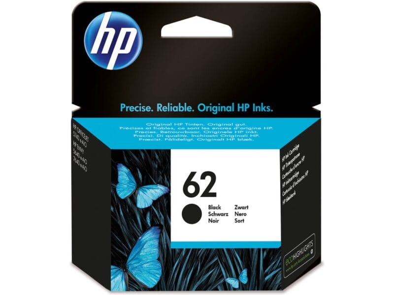 Tinteiro HP 62 Original Preto